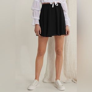 NAKD Recycled Circle Mini Skirt - Black Size EU 38